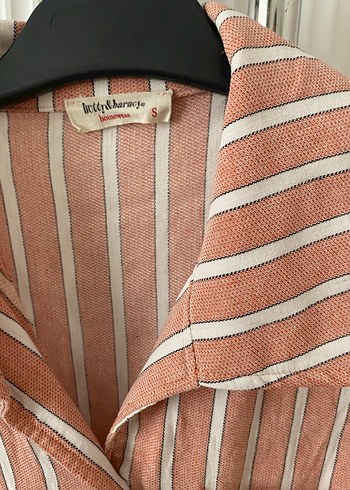 Bej Çizgili Bohem Uzun Elbise - Görsel 3