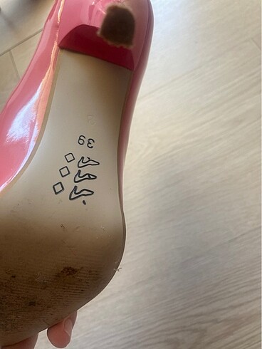 39 Beden pembe Renk Pembe rugan stiletto (8 cm)