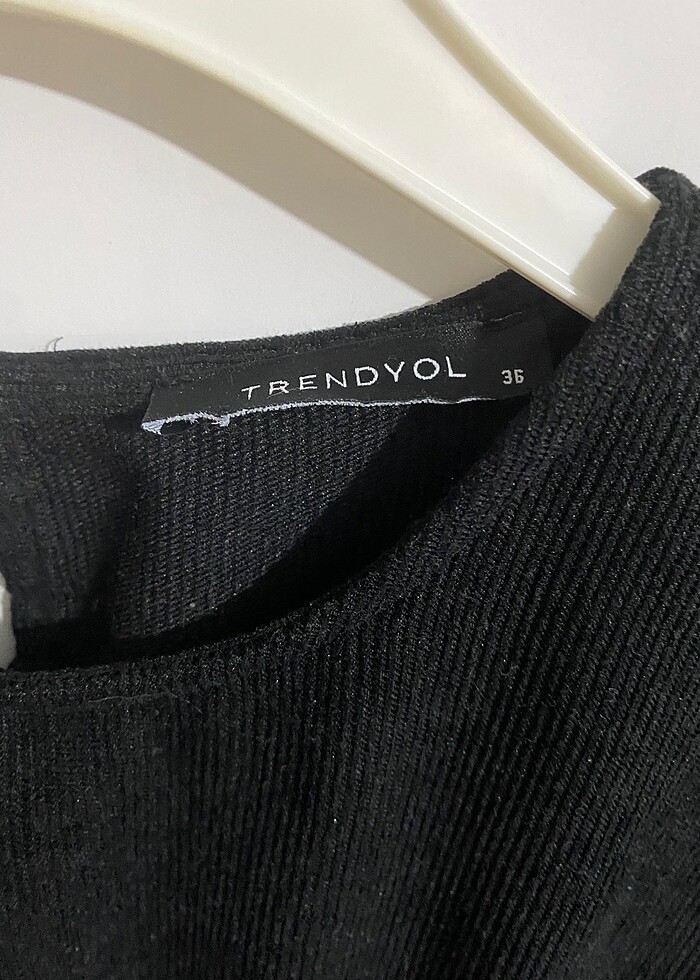 Siyah tesettür elbise - Görsel 4