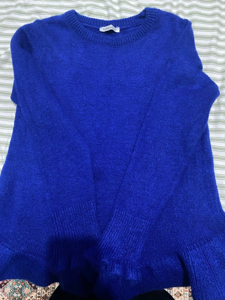 Mavi Kadın Yün Triko Kazak - Görsel 2