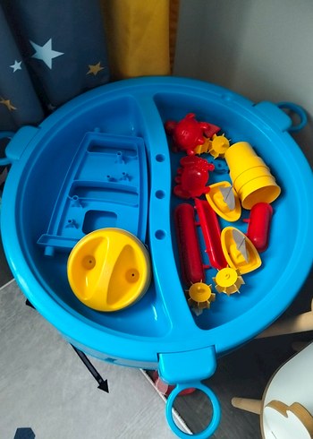 Renkli Mavi Su ve Kum Aktiviteli Masa - Görsel 3