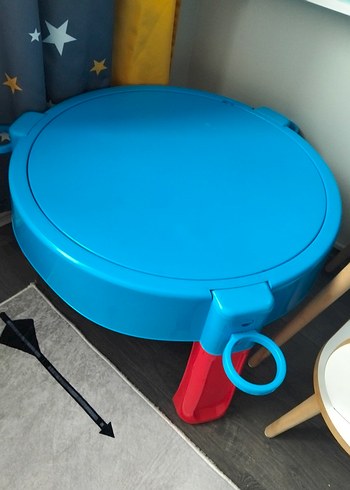 Renkli Mavi Su ve Kum Aktiviteli Masa - Görsel 2