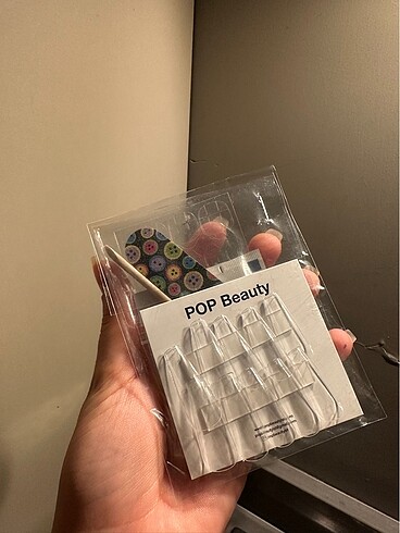 Pop beauty şeffaf takma tırnak