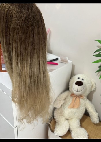 Gerçek dalgalı saç tül peruk - Görsel 5