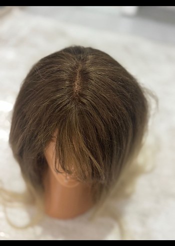 Gerçek dalgalı saç tül peruk - Görsel 3