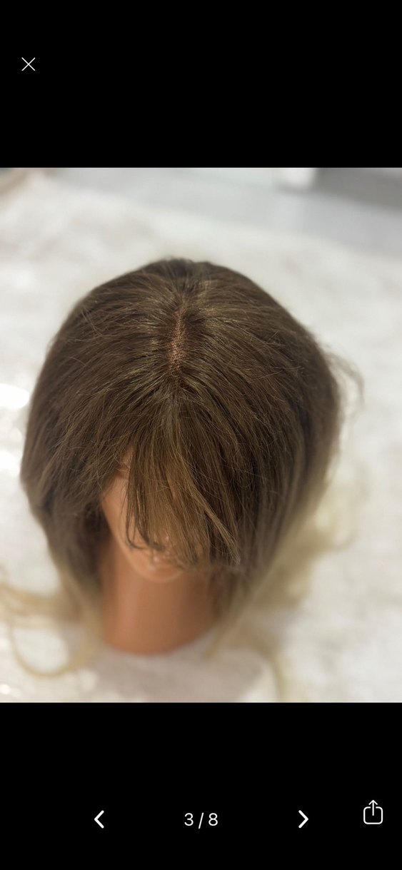 Gerçek dalgalı saç tül peruk - Görsel 3