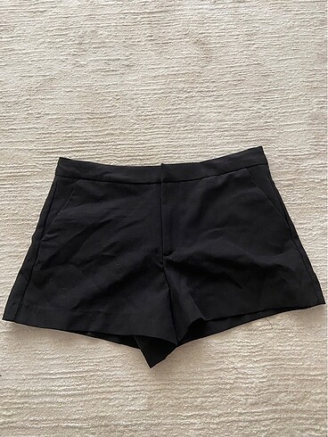 Zara Zara siyah kumaş mini şort