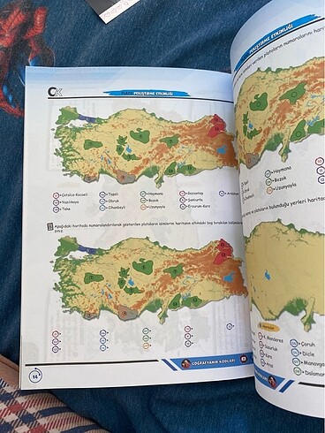  Beden TÜRKİYE HARİTALARI ÇALIŞMA DEFTERİ