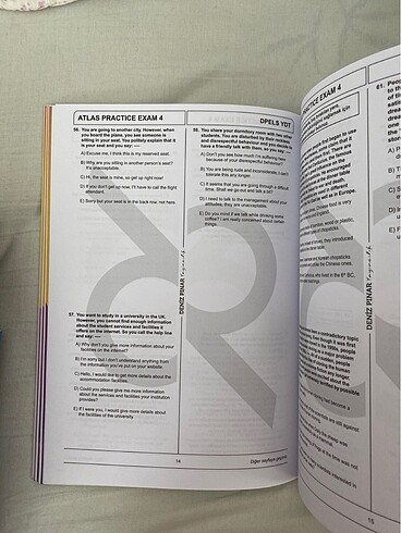 Beden Renk deniz pınar yayıncılık atlas ydt practice exams