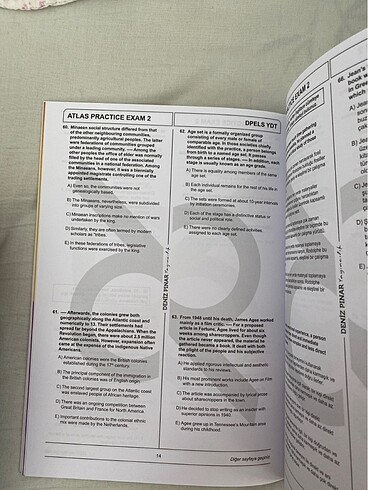 Beden deniz pınar yayıncılık atlas ydt practice exams