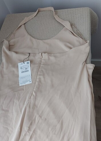 xl Beden ten rengi Renk Bej pembesi rengi elbise, XL beden, astarlı