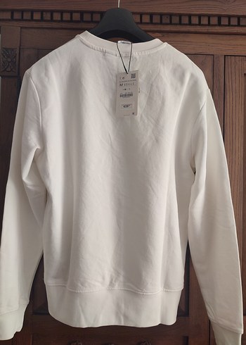 Zara Beyaz Mickey Mouse Baskılı Kadın Sweatshirt