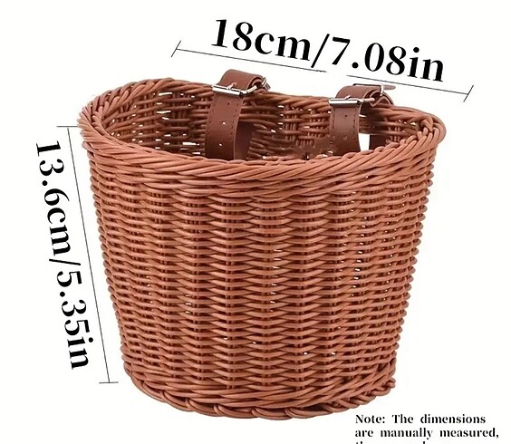 Decathlon Rattan scooter bisiklet sepeti