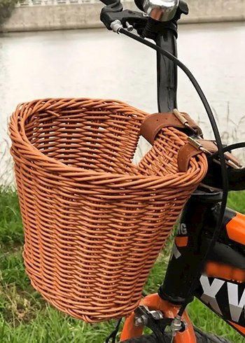 Beden Hasır Bisiklet Scooter Sepeti (2 Adet)