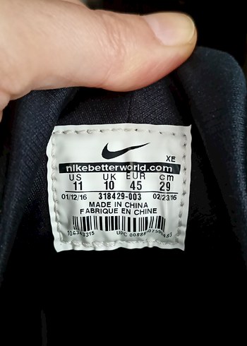 44 Beden Orjinal Nike Air Huarache erkek sneaker.