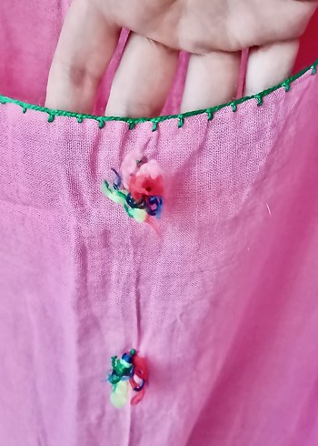 Toz Pembe Elbise - Görsel 8