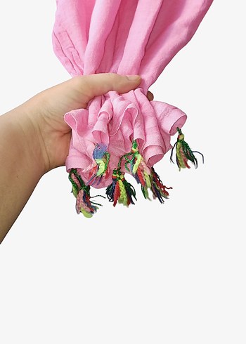 Toz Pembe Elbise - Görsel 9