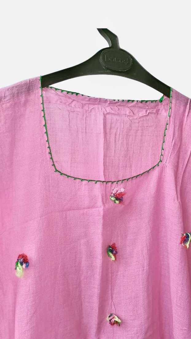 Toz Pembe Elbise - Görsel 4