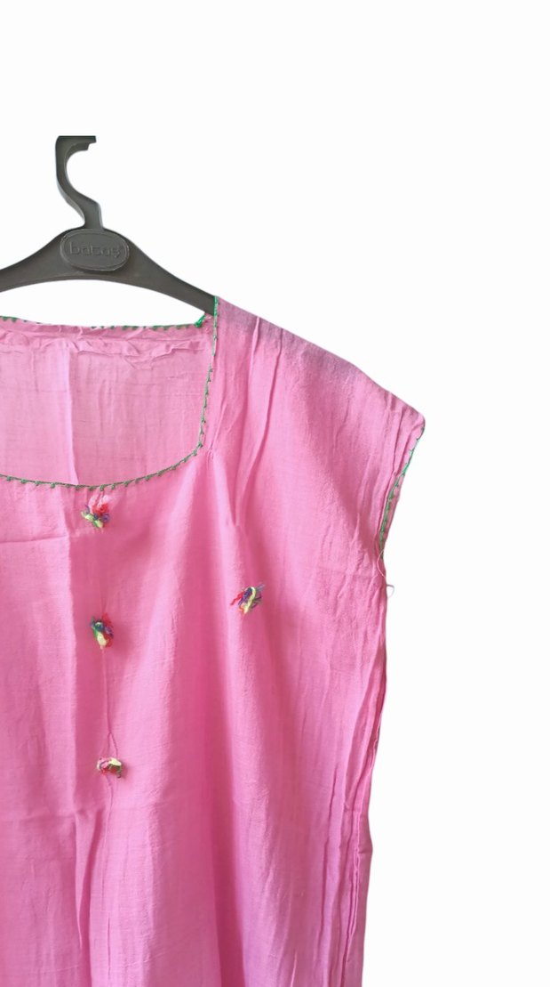 Toz Pembe Elbise - Görsel 2