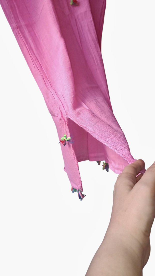 Toz Pembe Elbise - Görsel 5