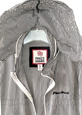 Oversize Kareli Yağmurluk - Görsel 4