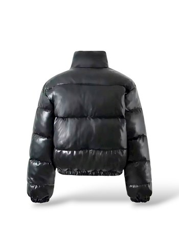 Zara Kaz Tüyü Crop Mont - Görsel 4