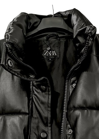 Zara Kaz Tüyü Crop Mont - Görsel 2