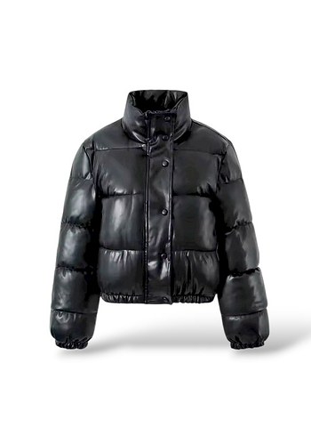 Zara Kaz Tüyü Crop Mont - Görsel 3