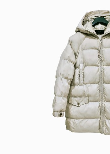 Zara Oversize Puffer Kaban - Görsel 5