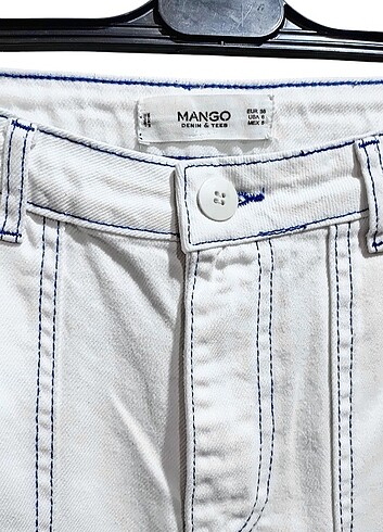 m Beden Mango Beyaz Denim