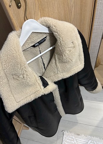 Zara deri biker ceket - Görsel 5