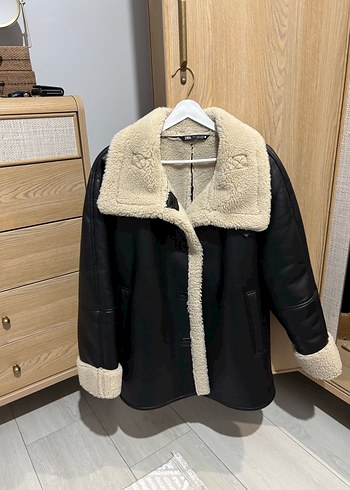 Zara deri biker ceket - Görsel 3