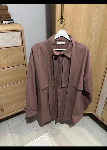 Manuka Pembe Kuşaklı Trenç Gömlek - Görsel 3