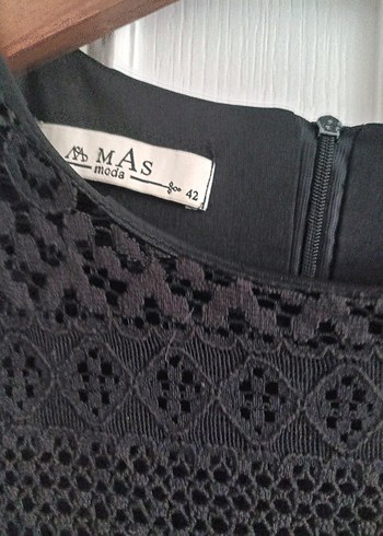 Dantel Detaylı Siyah Bohem Tunik - Görsel 3