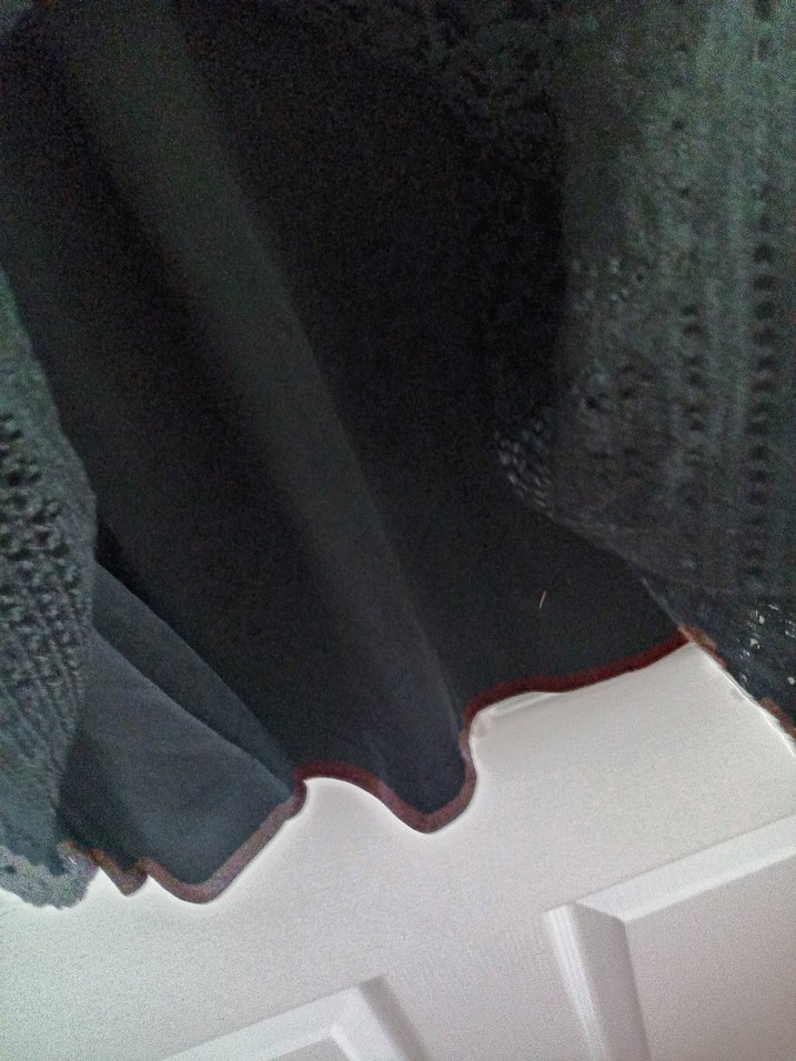 Dantel Detaylı Siyah Bohem Tunik - Görsel 4