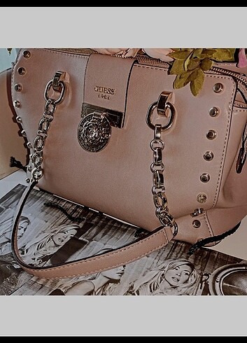 Guess Orijinal Guess Çok Yeni Şık Lila Çanta