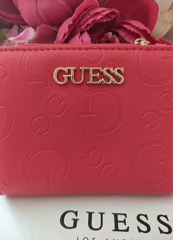 Beden pembe Renk Orijinal Guess Yeni Kartlık Cüzdan