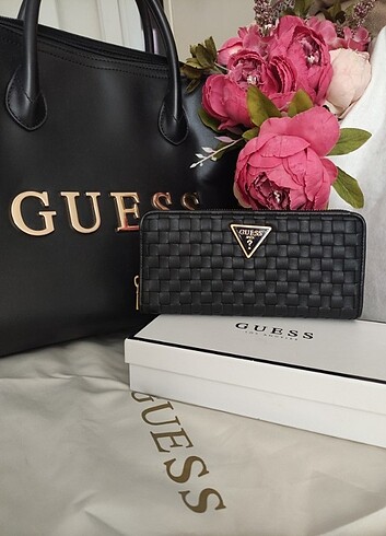 Beden siyah Renk Orijinal Guess Çok Şık Sezon Cüzdan
