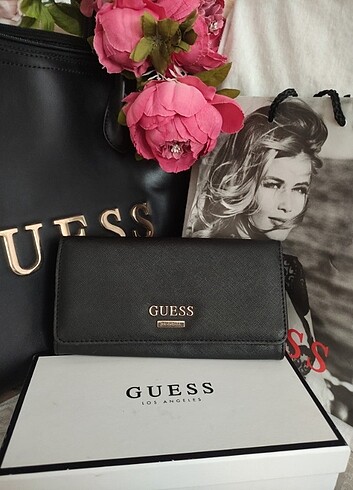 Orijinal Guess Yeni Şık Siyah Cüzdan 