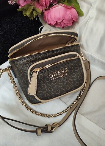 Beden kahverengi Renk Orijinal Guess Çok Şık Yeni Askılı Çanta