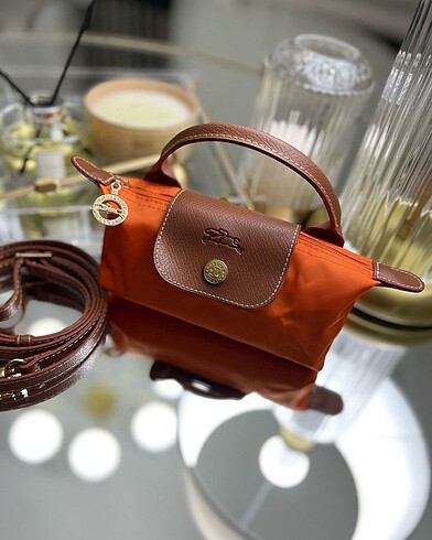 Longchamp mini turuncu çanta