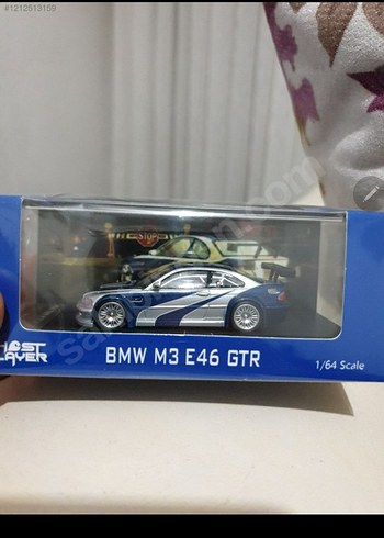 BMW M3 E46 GTR Mavi Oyuncak Araba