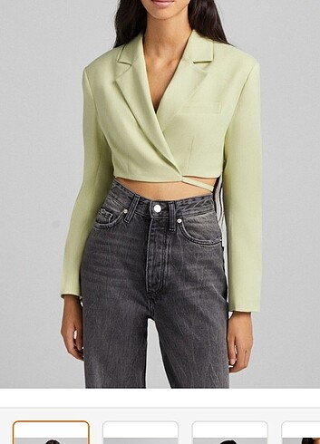 Bershka blazer sırt detaylı 