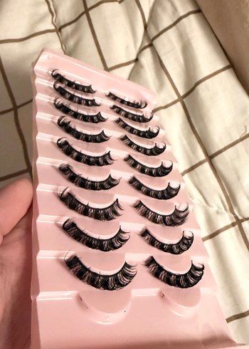 Takma kirpik 1 çift D kıvrım - Görsel 2