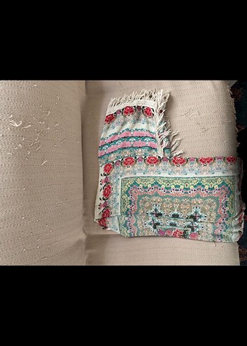 Nakışlı Bohem Mini Kimono - Görsel 3