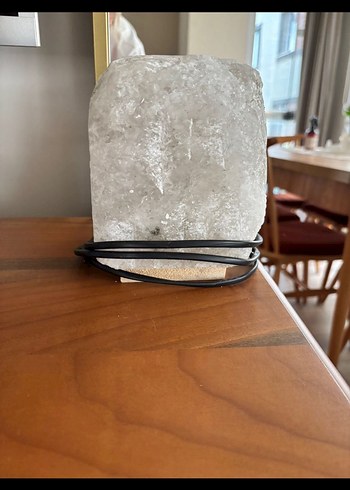 Bej Doğal Kaya Tuzu Lambası - Görsel 7