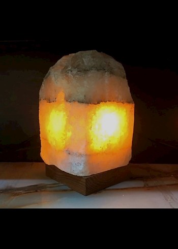 Bej Doğal Kaya Tuzu Lambası - Görsel 4