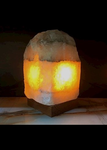 Bej Doğal Kaya Tuzu Lambası - Görsel 3