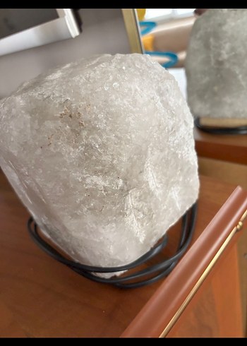 Bej Doğal Kaya Tuzu Lambası - Görsel 5