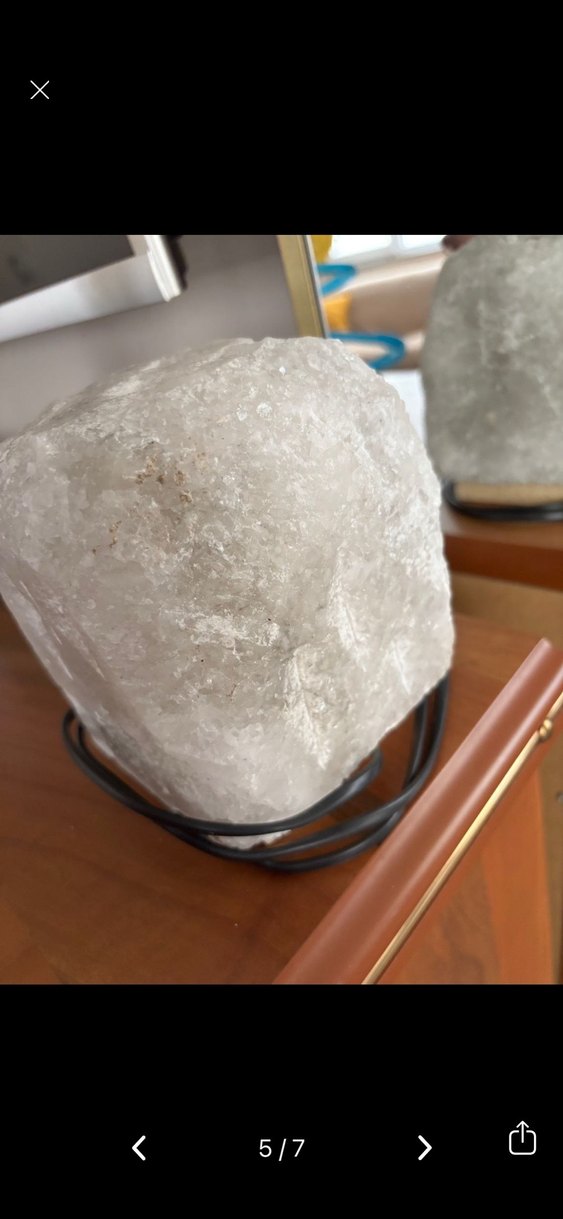 Bej Doğal Kaya Tuzu Lambası - Görsel 5